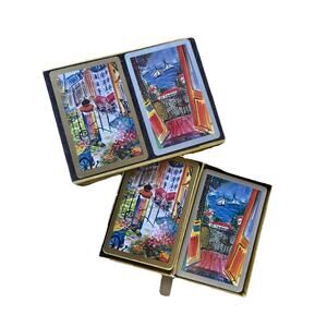 VTG B.J. Faulkner Art Congress Playing Cards Caribbean Mediterranean COLLECTIBLE